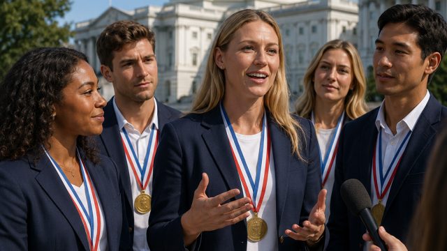 Olympians Unite on Capitol Hill to Advocate for Climate Action
